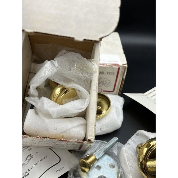 Vtg H.B. Ives Artisan Collection Single Dummy SOLID Brass Knobs W/Rose Lot Of 2 - Picture 15 of 16